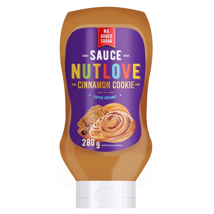 Nutlove Sauce, Cinnamon Cookie - 280 ml. | Premium Dessert Sauces at MYSUPPLEMENTSHOP.co.uk