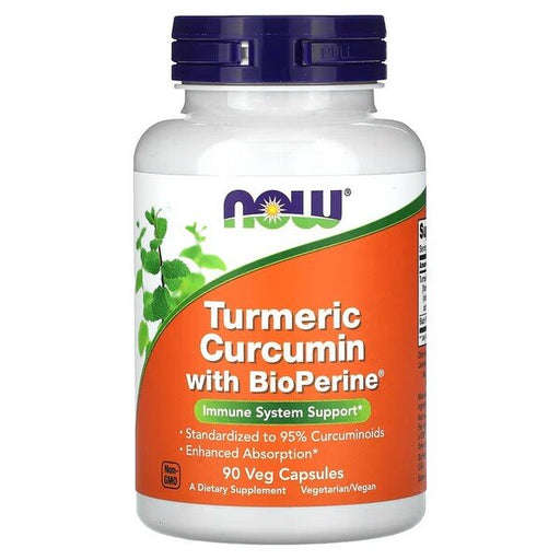 NOW Foods Turmeric Curcumin with BioPerine 90 vcaps