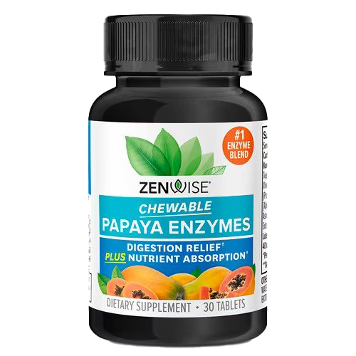 Zenwise Chewable Papaya Enzymes 30 tablets