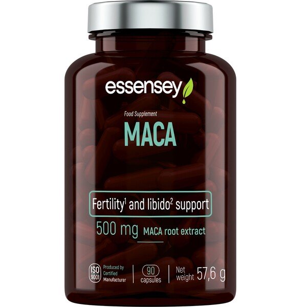 Maca, 500mg - 90 caps - Default Title - Health and Wellbeing at MySupplementShop by Essensey