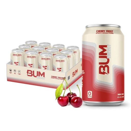 Raw Nutrition Bum Energy 12 x 355 ml. - Cherry Frost - Sports Nutrition at MySupplementShop by Raw Nutrition