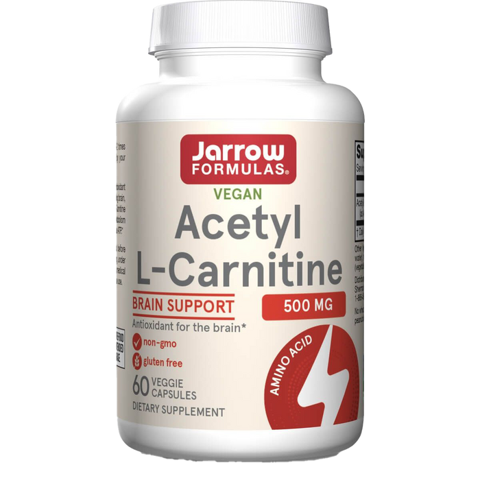 Jarrow Formulas Acetyl L-Carnitine 500mg 60 Veggie Capsules