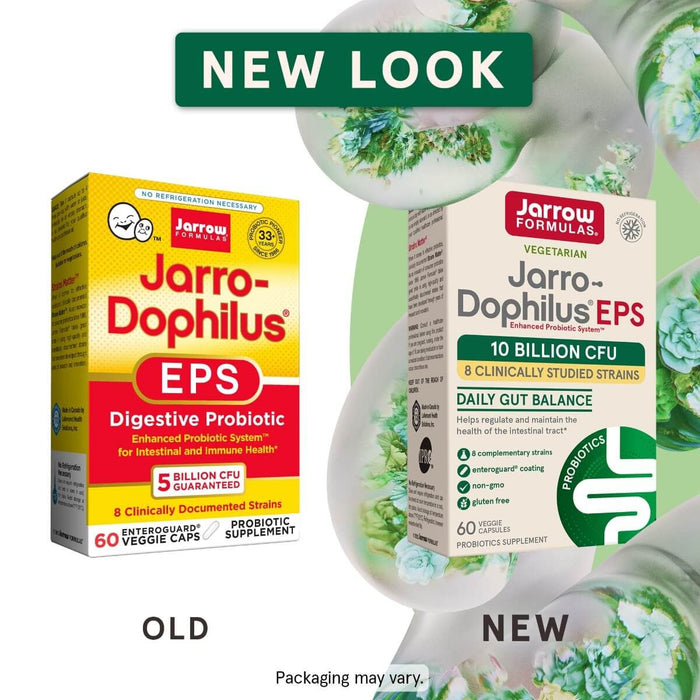 Jarrow Formulas Jarro-Dophilus EPS 10 Billion CFU 60 Enteroguard Veggie Capsules | Premium Supplements at MYSUPPLEMENTSHOP