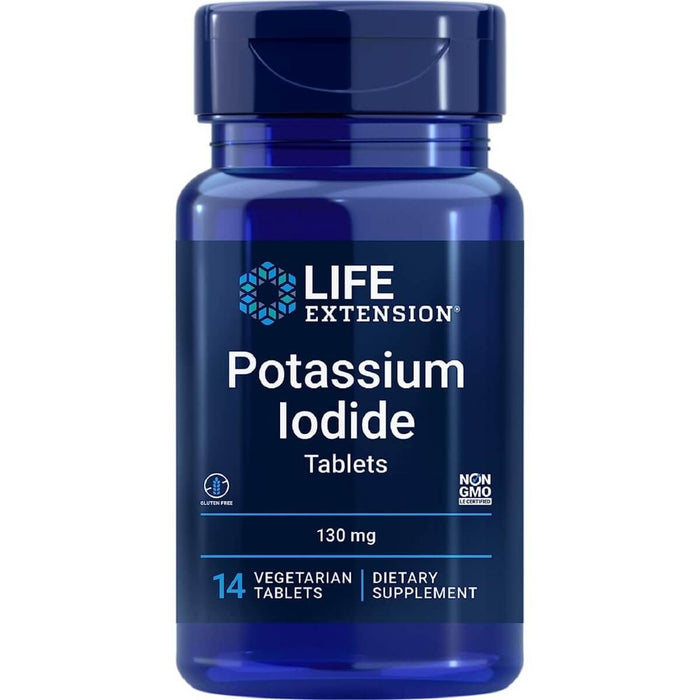 Life Extension Potassium Iodide Tablets 130 mg 14 Vegetarian Tablets - Vitamins & Minerals at MySupplementShop by Life Extension