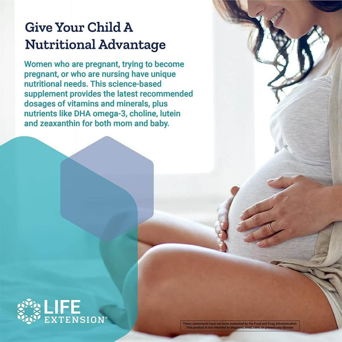 Life Extension Prenatal Advantage 120 easy-to-swallow Softgels | Premium Supplements at MYSUPPLEMENTSHOP