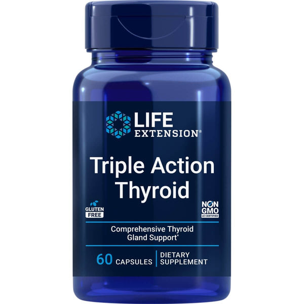 Life Extension Triple Action Thyroid 60 Capsules | Premium Supplements at MYSUPPLEMENTSHOP