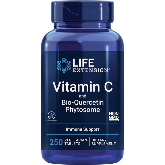 Life Extension Vitamin C and Bio-Quercetin Phytosome 250 Vegetarian Tablets - Vitamins & Minerals at MySupplementShop by Life Extension