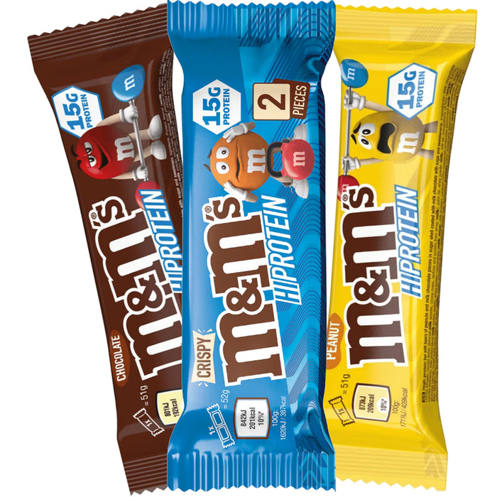 M&M's Hi-Protein Bar 12 x 51g - Protein Bars at MySupplementShop by Mars