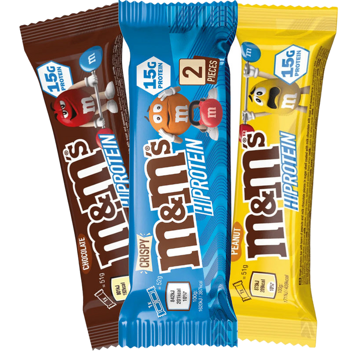 M&amp;M's Hi-Protein Riegel 12 x 51g