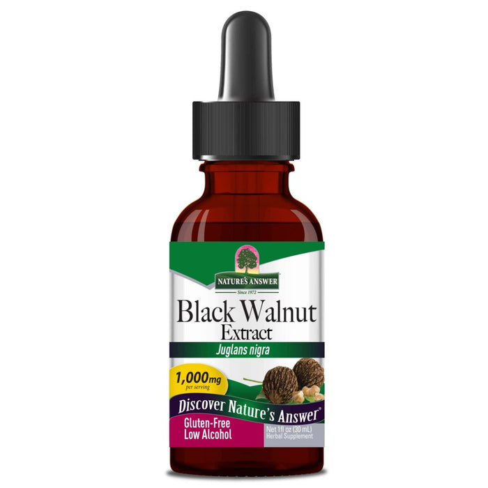 Nature's Answer Black Walnut Extract 1,000mg Low Alcohol 1oz - Overall Health at MySupplementShop by Nature's Answer