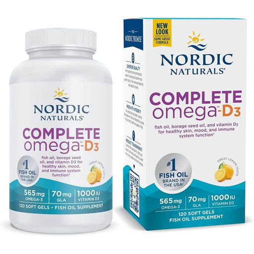 Nordic Naturals Complete Omega-D3 120 Softgels (Lemon) | Premium Supplements at MYSUPPLEMENTSHOP