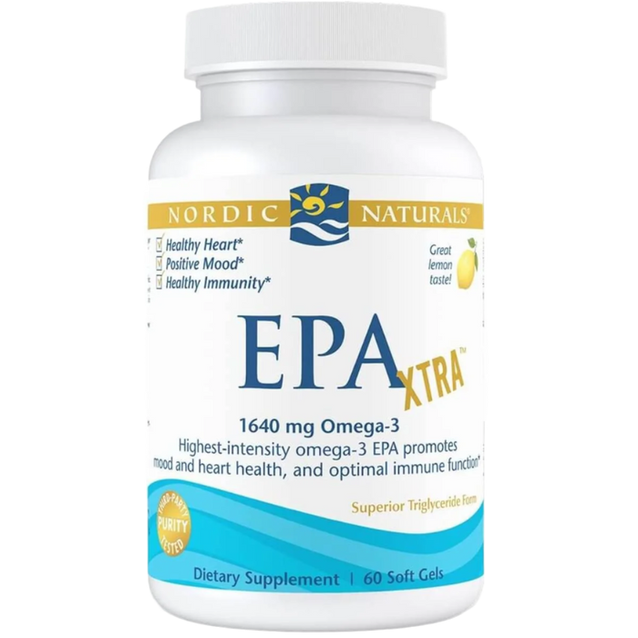 Nordic Naturals EPA Xtra 1640mg Omega-3 60 Softgels (Lemon)