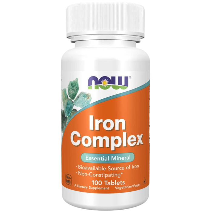 NOW Foods Iron Complex 100 Tablets