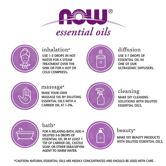 NOW Foods Lavender Essential Oil 100% Pure 1oz (30ml) | Premium Supplements at MYSUPPLEMENTSHOP