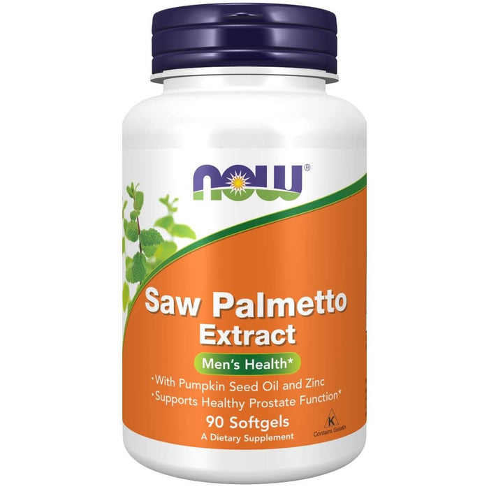 NOW Foods Saw Palmetto Extract 90 Softgels - Health and Wellbeing at MySupplementShop by NOW Foods