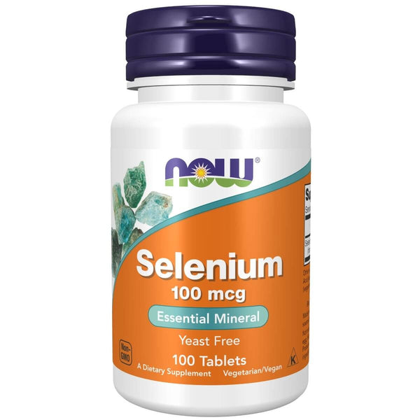 NOW Foods Selenium 100 mcg 100 Tablets | Premium Supplements at MYSUPPLEMENTSHOP
