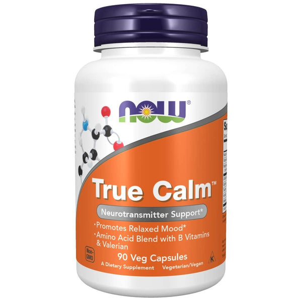 NOW Foods True Calm 90 Veg Capsules | Premium Supplements at MYSUPPLEMENTSHOP