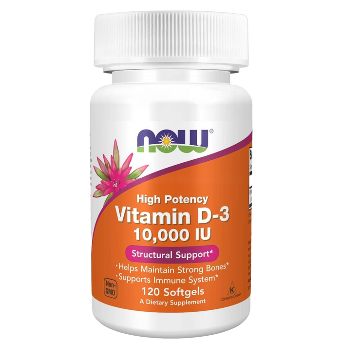 NOW Foods Vitamin D-3 10,000 IU 120 Softgels