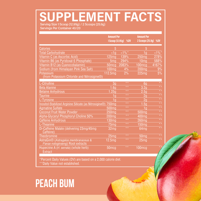 Raw Nutrition Thavage EU 520g Peach Bum - Pre Workout at MySupplementShop by Raw Nutrition