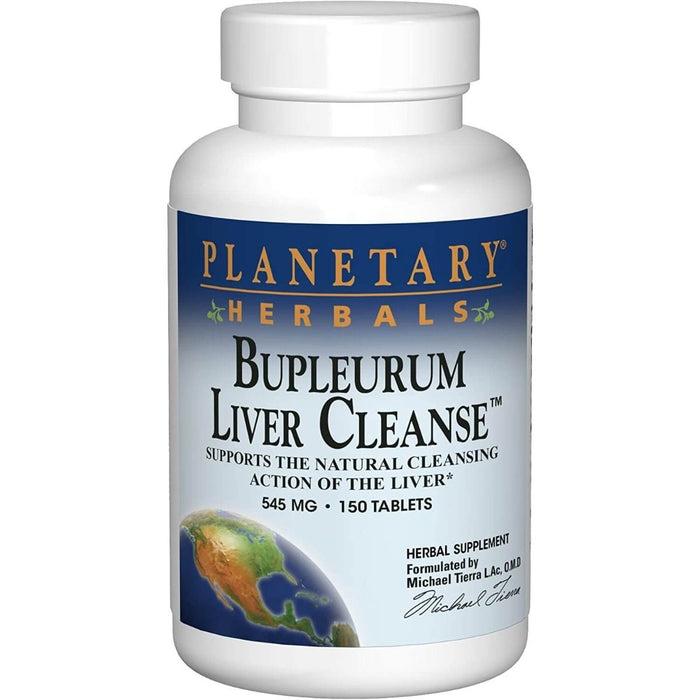 Planetary Herbals Bupleurum Liver Cleanse 545mg 150 Tablets - Liver Support at MySupplementShop by Planetary Herbals