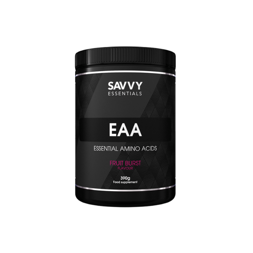 Savvy Essentials EAA 390g Fruit Burst | Premium BCAAs at MYSUPPLEMENTSHOP.co.uk