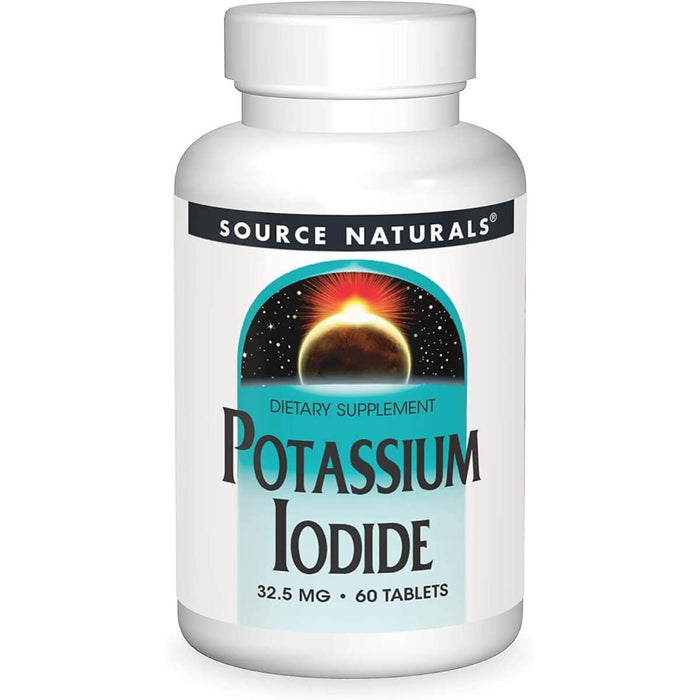 Source Naturals Potassium Iodide 32.5mg 60 Tablets - Energy & Vitality at MySupplementShop by Source Naturals