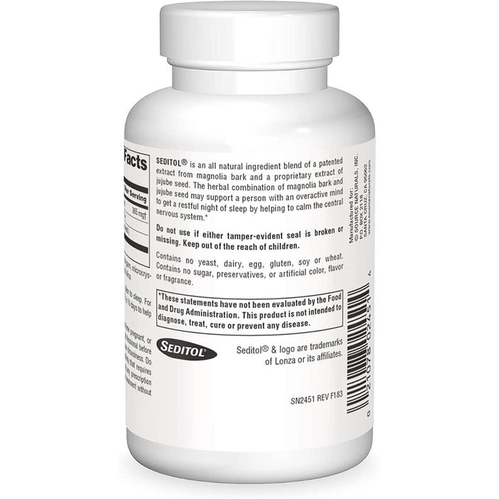 Source Naturals Seditol 365mg 60 Capsules | Premium Supplements at MYSUPPLEMENTSHOP