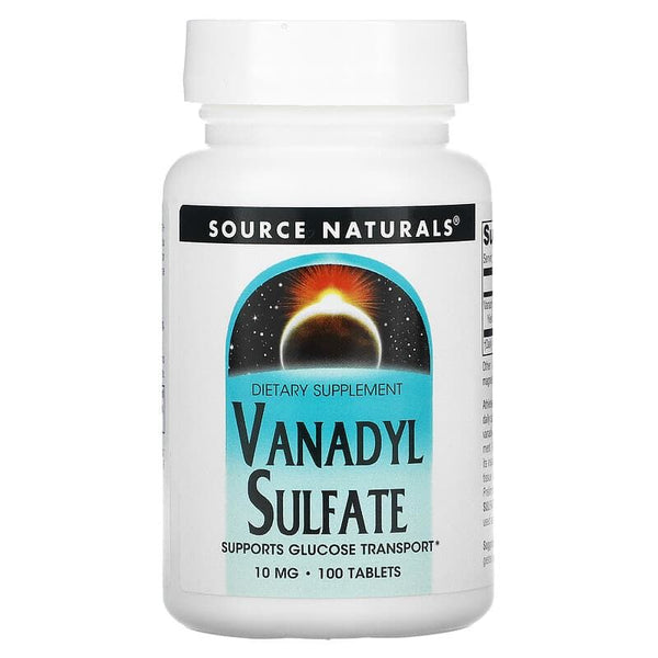 Source Naturals Vanadyl Sulfate 10mg 100 Tablets | Premium Supplements at MYSUPPLEMENTSHOP