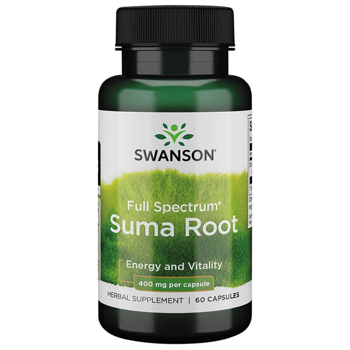 Swanson Suma Root 400mg 60 Capsules - Health and Wellbeing at MySupplementShop by Swanson