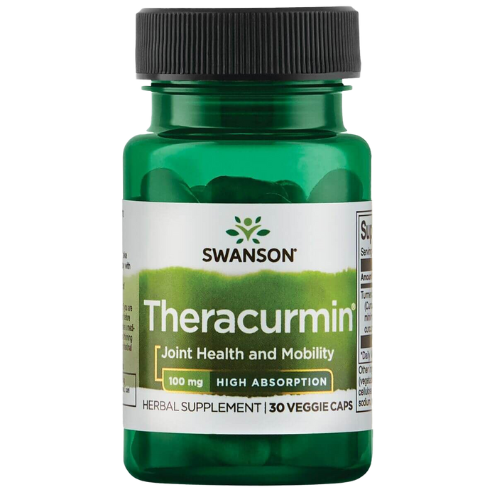 Swanson Theracurmin 100 mg, hohe Absorption, 30 vegetarische Kapseln