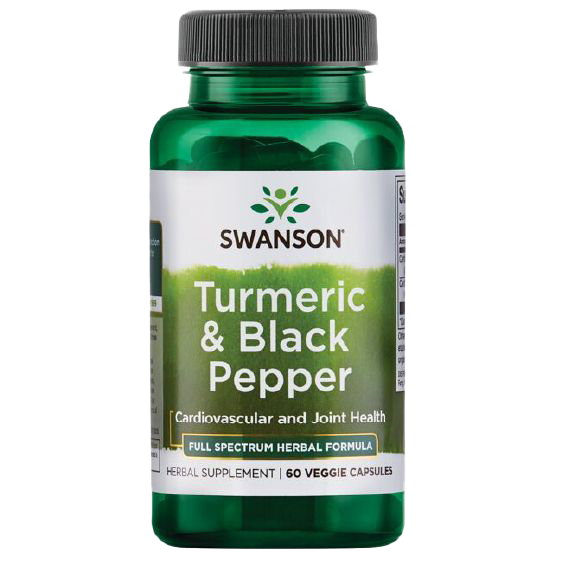 Swanson Turmeric & Black Pepper 60 Veggie Capsules