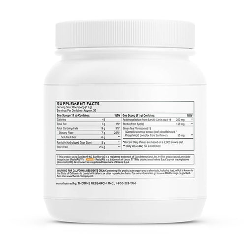 Thorne Research FiberMend 11.6 oz (330g) | Premium Supplements at MYSUPPLEMENTSHOP