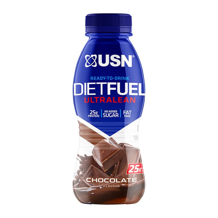 USN Diet Fuel Ultralean Ready to Drink High Protein Shake 8 x 310ml | High-Quality Sports Nutrition | MySupplementShop.co.uk