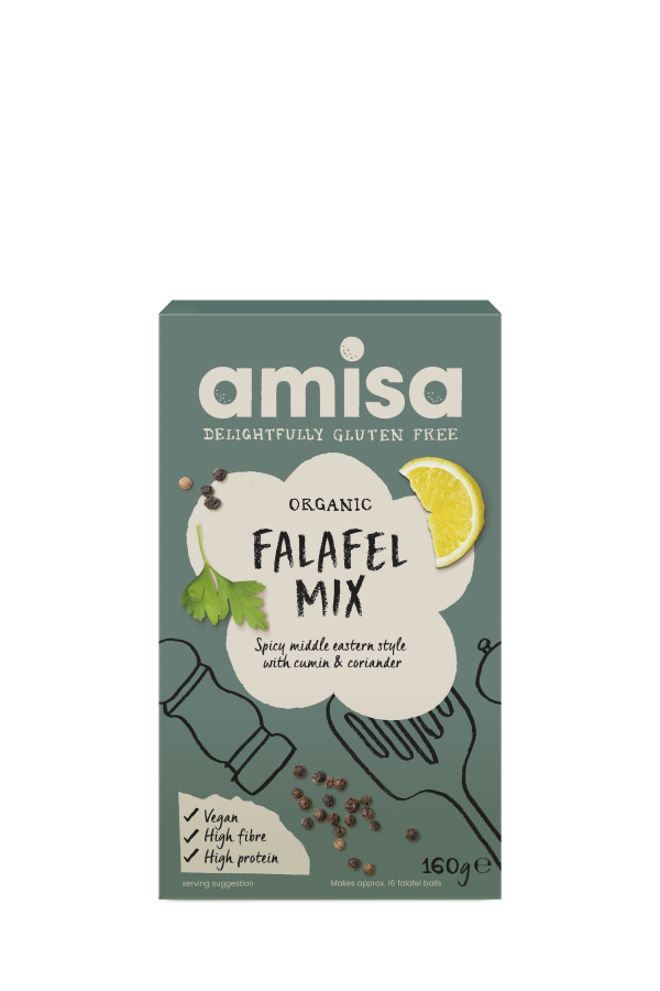 Amisa Organic Gluten Free Falafel Mix 160g | High-Quality Health Foods | MySupplementShop.co.uk