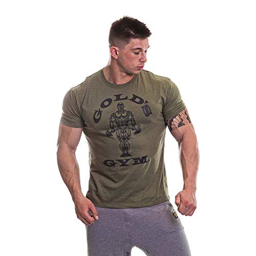 Golds Gym T-Shirt Muscle Joe S Army Green - Sports Nutrition at MySupplementShop by Golds Gym