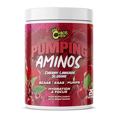 Chaos Crew Pumping Aminos 2.0 Cherry Limeade Slushie 325g | High-Quality Diet Shakes | MySupplementShop.co.uk