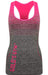 Gold's Gym UK Women's GGLVST132 Gradient Ombre Workout Training Tank Seamless Quick Dry Vest Top Pink/Charcoal X-Small/Small | High-Quality Sleeveless Tops | MySupplementShop.co.uk