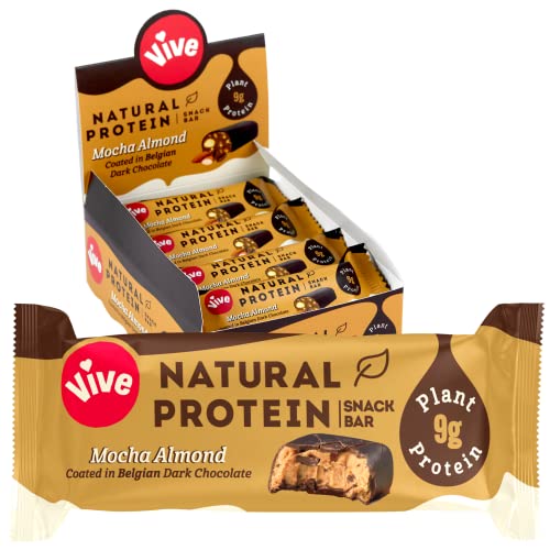 Vive Gluten Free Protein Bars High Protein Snacks Vegan High-Fibre 100% Natural Non-Dairy  12 x 49g - Sports Nutrition at MySupplementShop by Vive