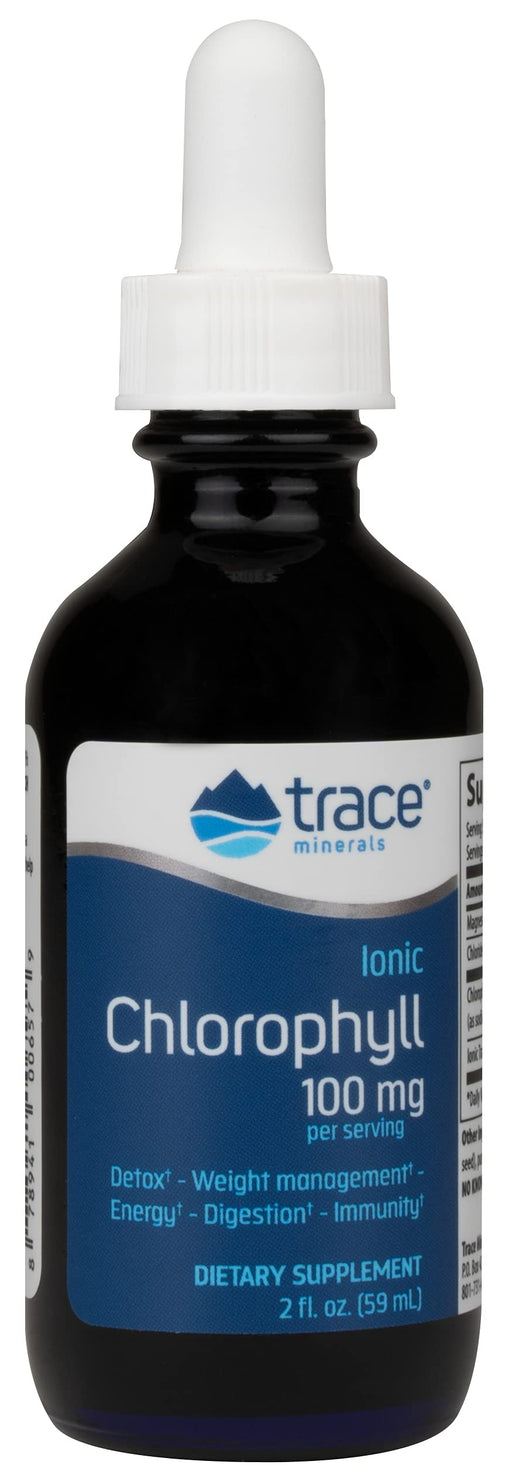 Trace Minerals Ionic Chlorophyll, 100mg - 59 ml. | High-Quality Sports Supplements | MySupplementShop.co.uk