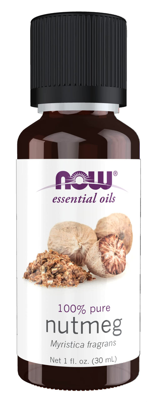 NOW Foods Essential Oil, Nutmeg Oil - 30 ml. | High-Quality Health and Wellbeing | MySupplementShop.co.uk