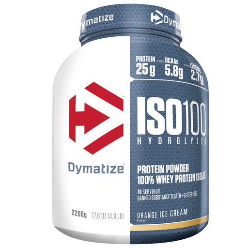 Dymatize ISO-100, Orange Ice Cream - 2200 grams | High-Quality Protein | MySupplementShop.co.uk