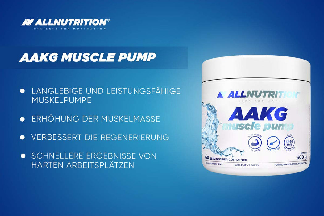 Allnutrition AAKG Muscle Pump, Natural - 300 grams - Nitric Oxide Boosters at MySupplementShop by Allnutrition