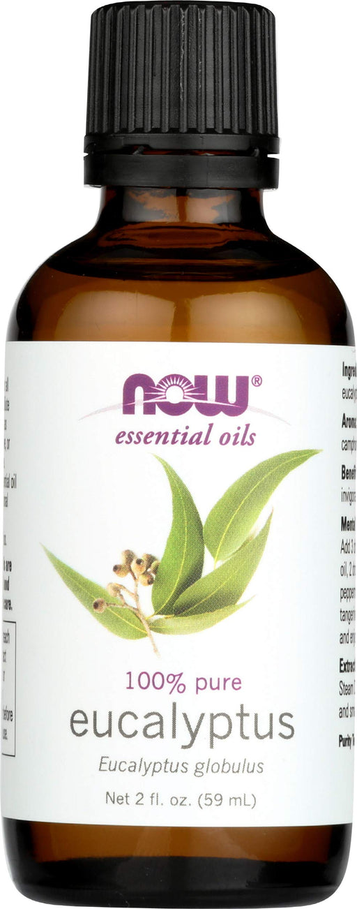 NOW Foods Essential Oil, Eucalyptus Oil - 59 ml. | High-Quality Essential Oil Blends | MySupplementShop.co.uk