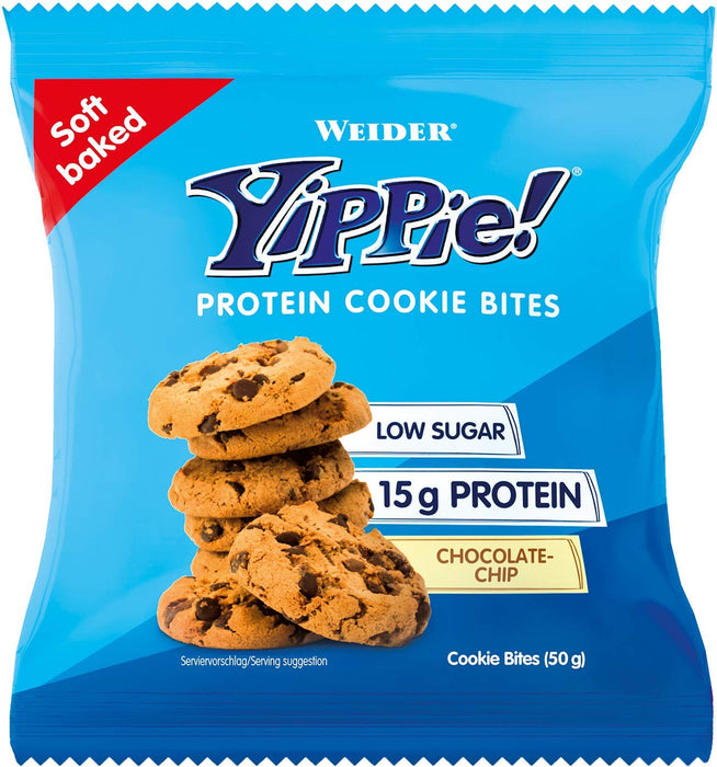 Weider Yippie! Protein Cookie, Chocolate Chip - 6 x 50g | High-Quality Health Foods | MySupplementShop.co.uk