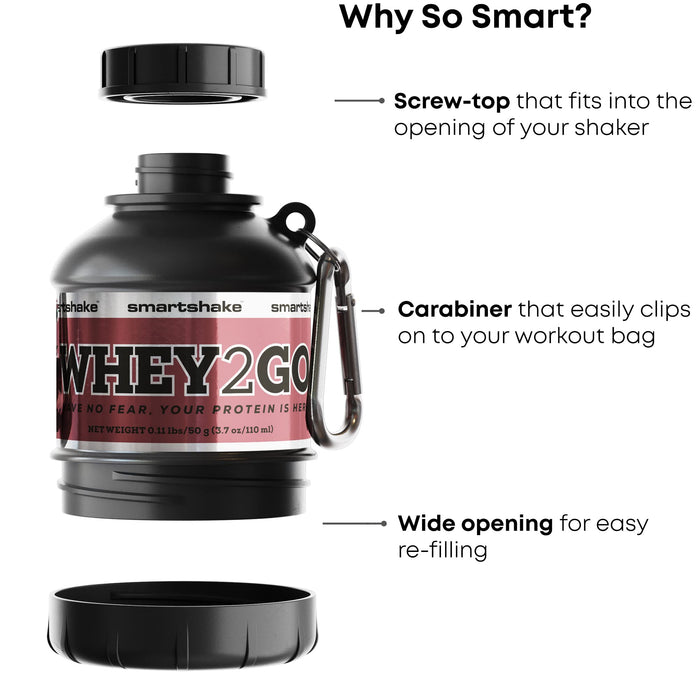 SmartShake Whey2Go Funnel, Black - 110 ml. | High-Quality Accessories | MySupplementShop.co.uk