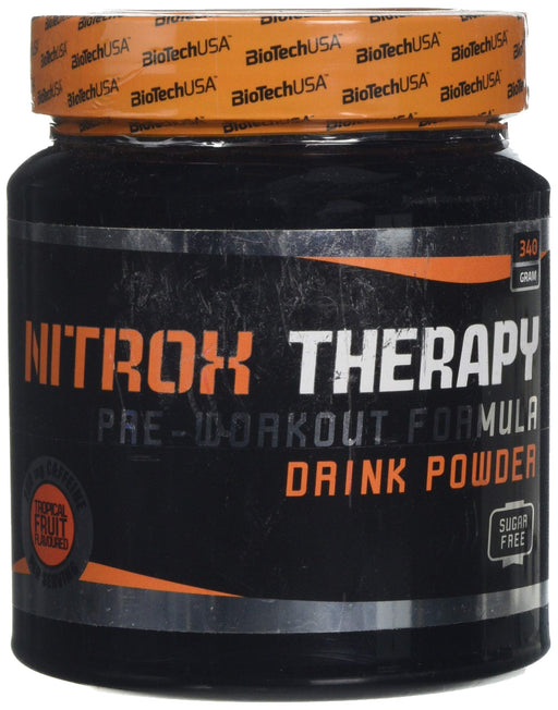 BioTechUSA Nitrox Therapy, Tropical Fruit - 340 grams | High-Quality Pre & Post Workout | MySupplementShop.co.uk