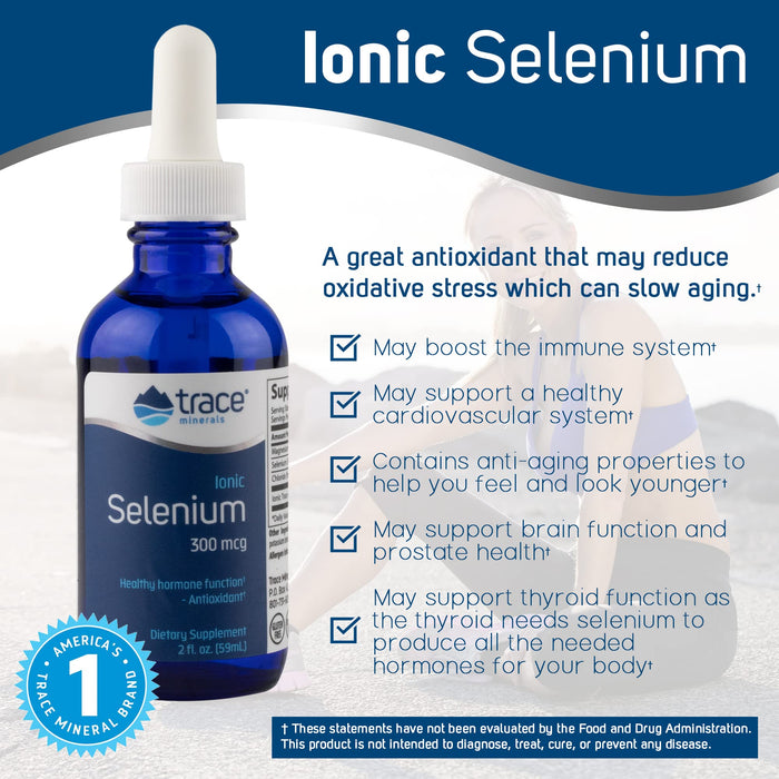 Trace Minerals Research - Ionic Selenium 300 mcg 2 oz Liquid