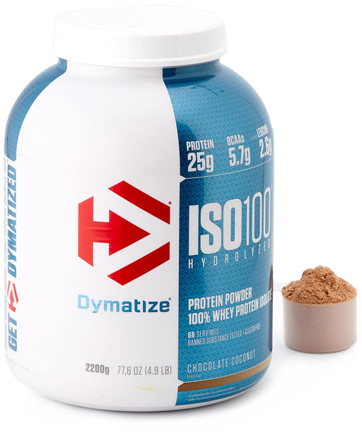 Dymatize ISO-100, Chocolate Coconut - 2200 grams | High-Quality Protein | MySupplementShop.co.uk