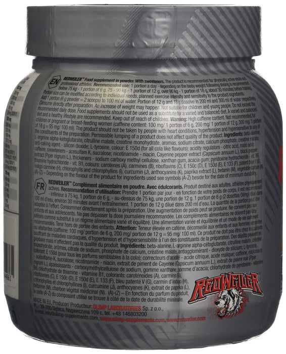 Olimp Nutrition RedWeiler, Blueberry Madness - 480 grams | High-Quality Nitric Oxide Boosters | MySupplementShop.co.uk