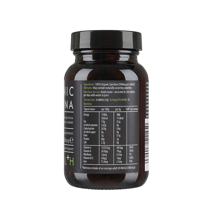 Kiki Health Organic Spirulina Tablets 200 Tablets | High-Quality Vitamins & Supplements | MySupplementShop.co.uk